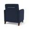 Lesro Siena Guest Chair w/ Front Casters, Walnut Legs, RF Blueberry Back, MD Ink Seat, RF Blueberry Panels SN1101 - alternate 3